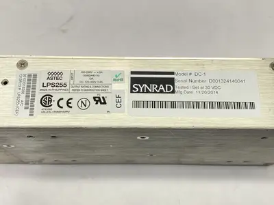 USED SYNRAD LASER POWER SUPPLY 30VDC