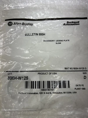 NEW Allen-Bradley 800H