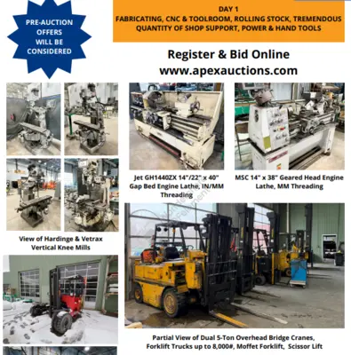 2-DAY MULTI-MILLION DOLLAR OFFERING OF A MAJOR CONSTRUCTION MANUFACTURING COM