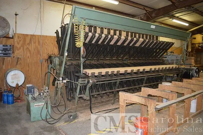 Used 1998 DOUCET 16 SECTION SRH-16-16-5-288-32S ROTERYCLAMP CARRIER Woodworking Assembly Clamps | CAROLINA MACHINERY SALES #420878