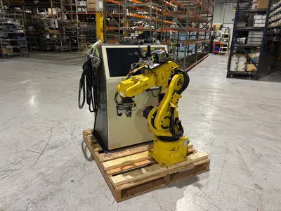 Used FANUC M-6IB ROBOT SYSTEM, CONTROLLER, CABLES, TEACH PENDANT Robot Parts | Maverick Industrial Sales #1103086