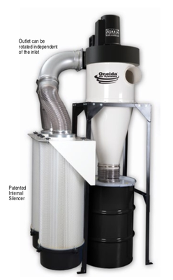 Oneida 5HP High Vacuum Cyclone Dust Collector w/ SMART Boost