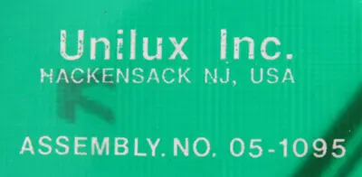 NEW UNILUX 05-1095 CIRCUIT BOARD 051095