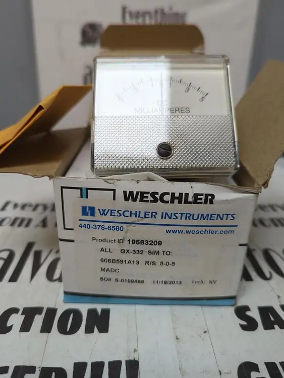New | in-Stock WESCHLER 19563209 Meters - Misc | Surplus Asset Holdings #1206865