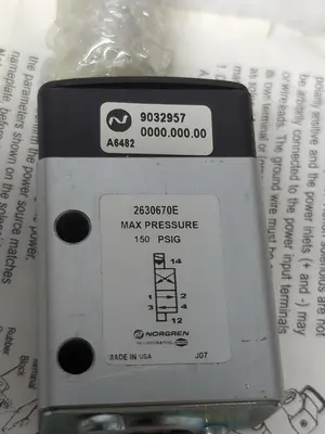 New | in-Stock NORGREN 2630670E Solenoid Valves Ohio US | Surplus Asset Holdings #1236557