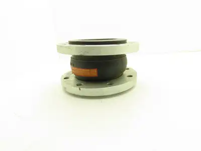 Rubber Expansion Joint 5" Steel Flange #150 8-Bolt Threaded