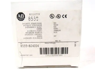 NEW ALLEN BRADLEY 855T-B24DD4 STACK LIGHT SER.B 855TB24DD4
