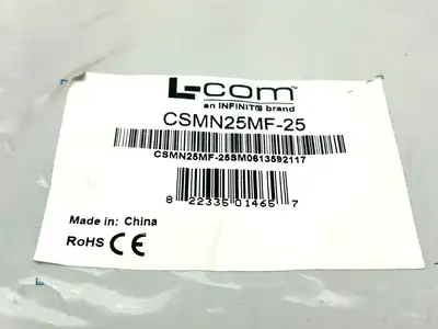 New | in-Stock L-Com CSMN25MF-25 Cable & Wire Michigan US | Maverick Industrial Sales #1393016