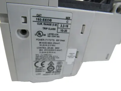 ALLEN BRADLEY 193-EEDB OVERLOAD RELAY 193EEDB NEW, SURPLUS
