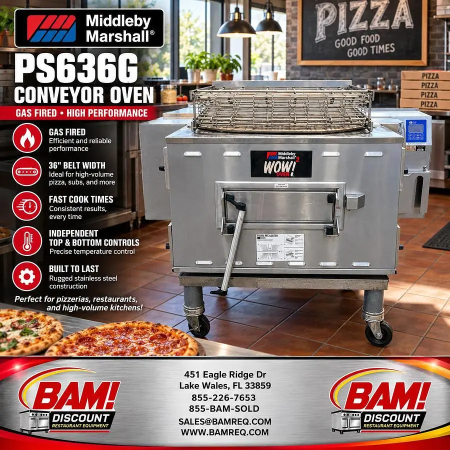 Used MIDDLEBY MARSHALL PS636G Conveyor Ovens Florida US | BAM Discount Restaurant Equipment #1452298