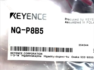 NEW KEYENCE POWER CABLE M12 4-PIN FEMALE, 5M PVC LOOSE WIRE