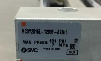 SMC NCDY2815L-1200B-A73HL with 2 ea D-A73H Sensors + 2 ea nrb050-030 stops 6E