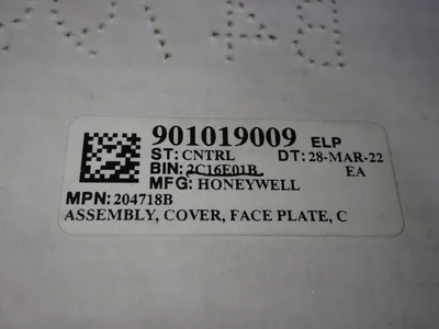 Honeywell Face Plate Cover