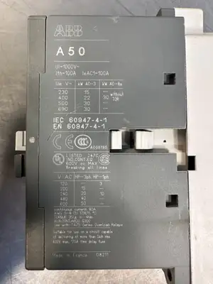 Used ABB Abb A50-30 / A5030 / A50 PLC Contactors South Carolina US | Palmetto Automation #1159801