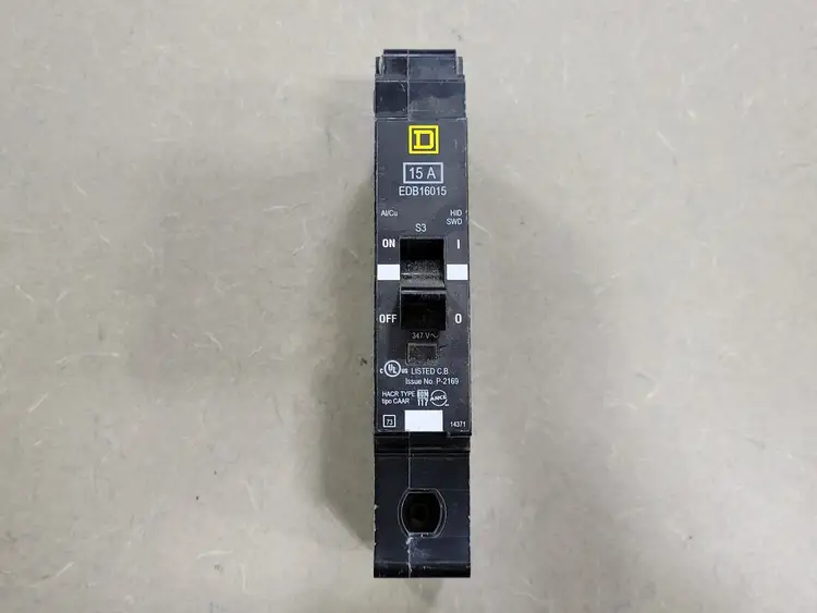 Used SQUARE D EDB16015 Switchgears British Columbia CA | Lenmark #242328