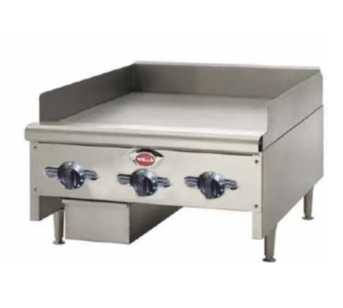 Wells HDTG-6030G 60" Gas Griddle W/ Thermostatic Controls - 3/4" Steel Plate, Convertible