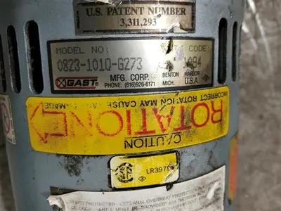 Gast model 0823-1010-G27 vacuum pump