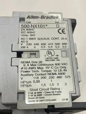New | in-Stock ALLEN-BRADLEY 505-T0D Starters | Surplus Asset Holdings #1204648