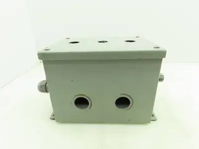 SCE 8x6x6" Steel Electrical Enclosure Junction Box with Euro 4 Terminal Blocks