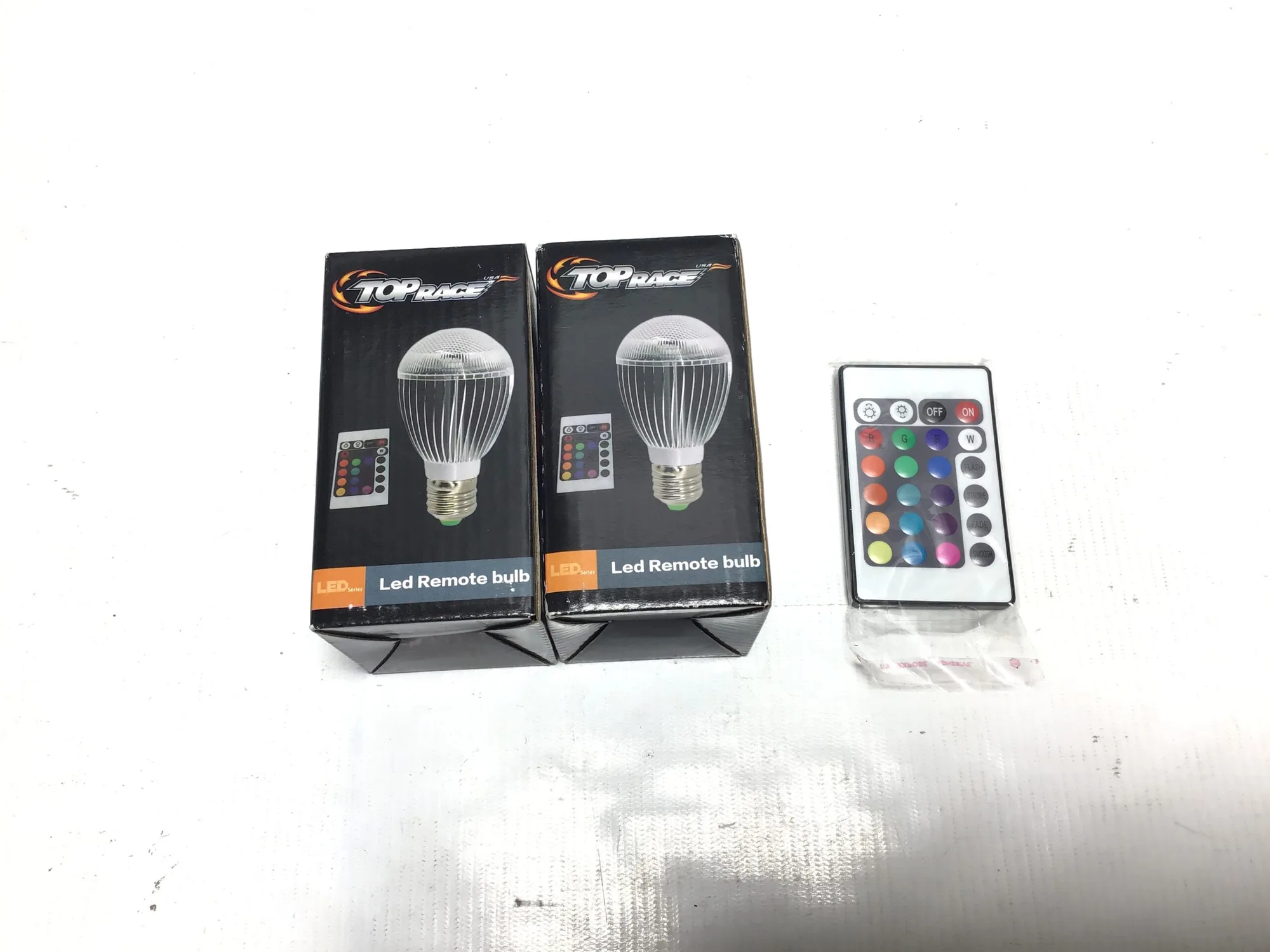 Top Race LED Mood Light Bulb w/ Remote-NEW(Lot of 2)