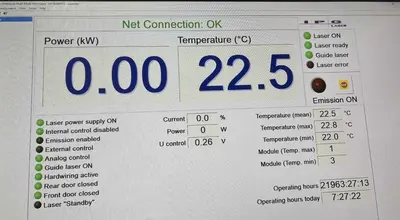 USED 2016 MICROSTEP MSF 4001.20LTK+T500 4KW IPG