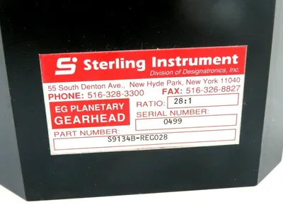 NEW STERLING INSTRUMENT S9134B-REG028 GEAR HEAD S9134BREG028