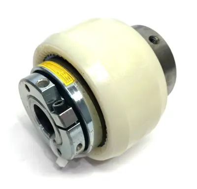 USED KTR SIZE 1 RUFLEX® TORQUE LIMITER WITH BOWEX® CURVED-TOOTH GEAR COUP.