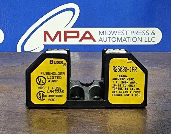 Used BUSSMANN R25030-1PR Fuse Accessories Michigan US | Midwest Press and Automation #633845