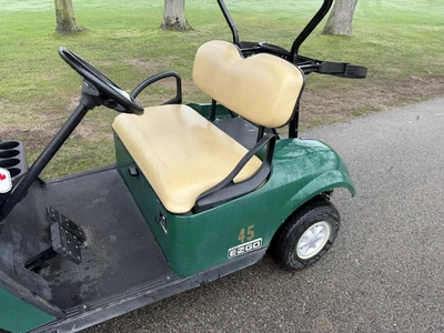 (1) 2017 E-Z-Go golf cart with a Kawasaki gas engine, model 625111G01, does not include Club canopy,...