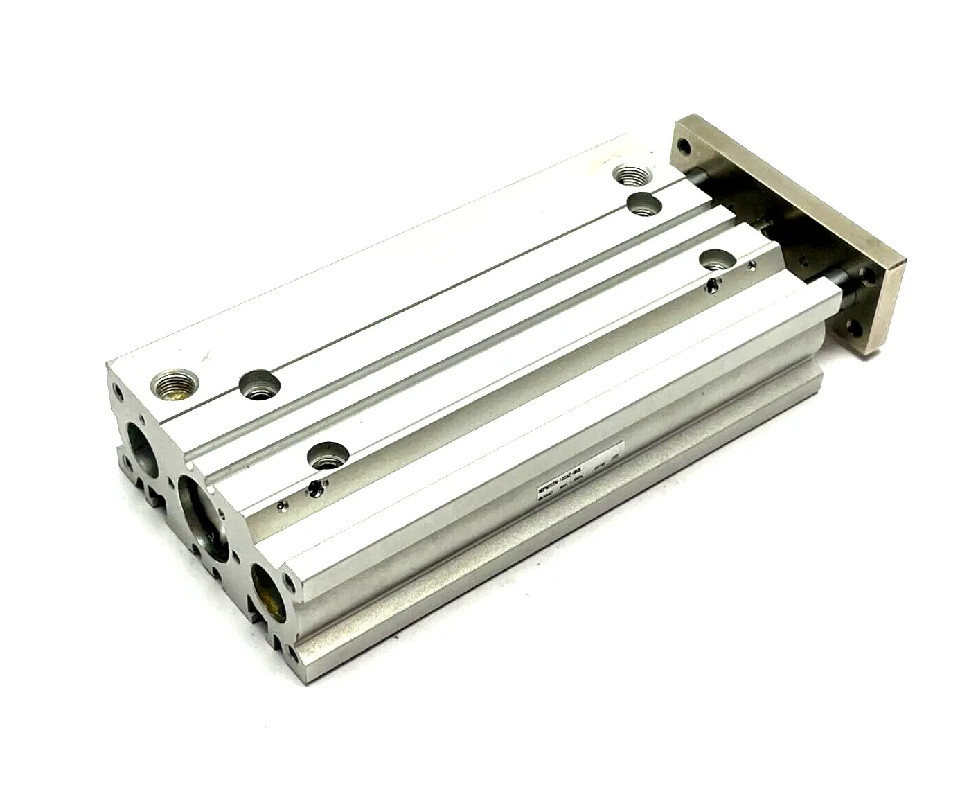 Used SMC COMPACT SLIDE BEARING GUIDE CYLINDER 20MM BORE 100MM STROKE Pneumatic Cylinders | Maverick Industrial Sales #1101305