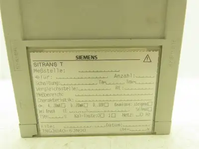 Siemens 7NG3040-6JN00 SITRANS T Module 0-1000 Degrees C 4-20mA 24V UC