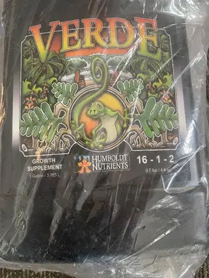Verde Growth Supplement 16-1-2 - Humboldt Nutrients - 1 Gallon