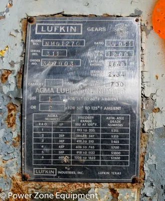USED LUFKIN NMQ127C
