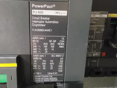USED SQUARE D PJA36120U44A