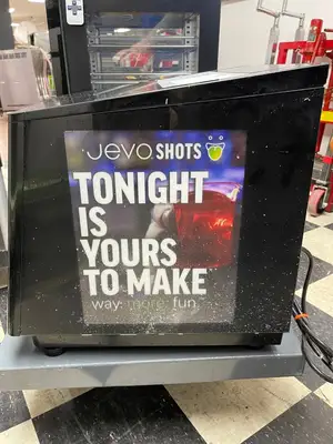 New | in-Stock JEVO Used JEVO Commercial Automatic Jello Shot Bar Machine, Cooler and Accessories -Shir Beverage Dispensers Illinois US | Falcon Restaurant Supply #1376425
