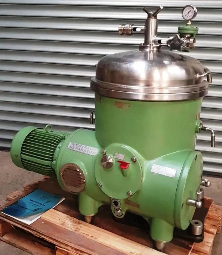 Westfalia KR 9006 chamber bowl centrifuge, 316SS.