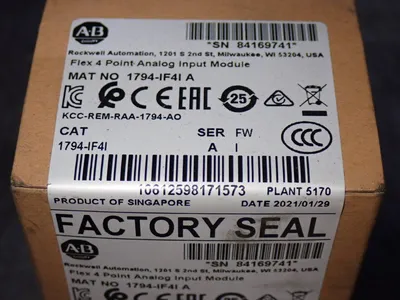 New | in-Stock ALLENBRADLEY 1794IF41 PLC Input & Output Ohio US | HGR 24 #1132201