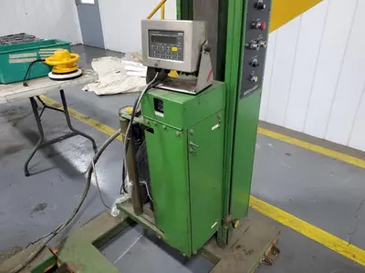 SYNERGY MODEL 1.5 SEMI-AUTO STRETCH PALLET WRAPPER  WITH WEIGHT-TRONIX SCALE: YOBRO #24715