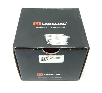 USED LABELTAC PRO MODEL HIGH PERF. 10 YEAR VINYL LABEL RED, 4" X 150'/ROLL