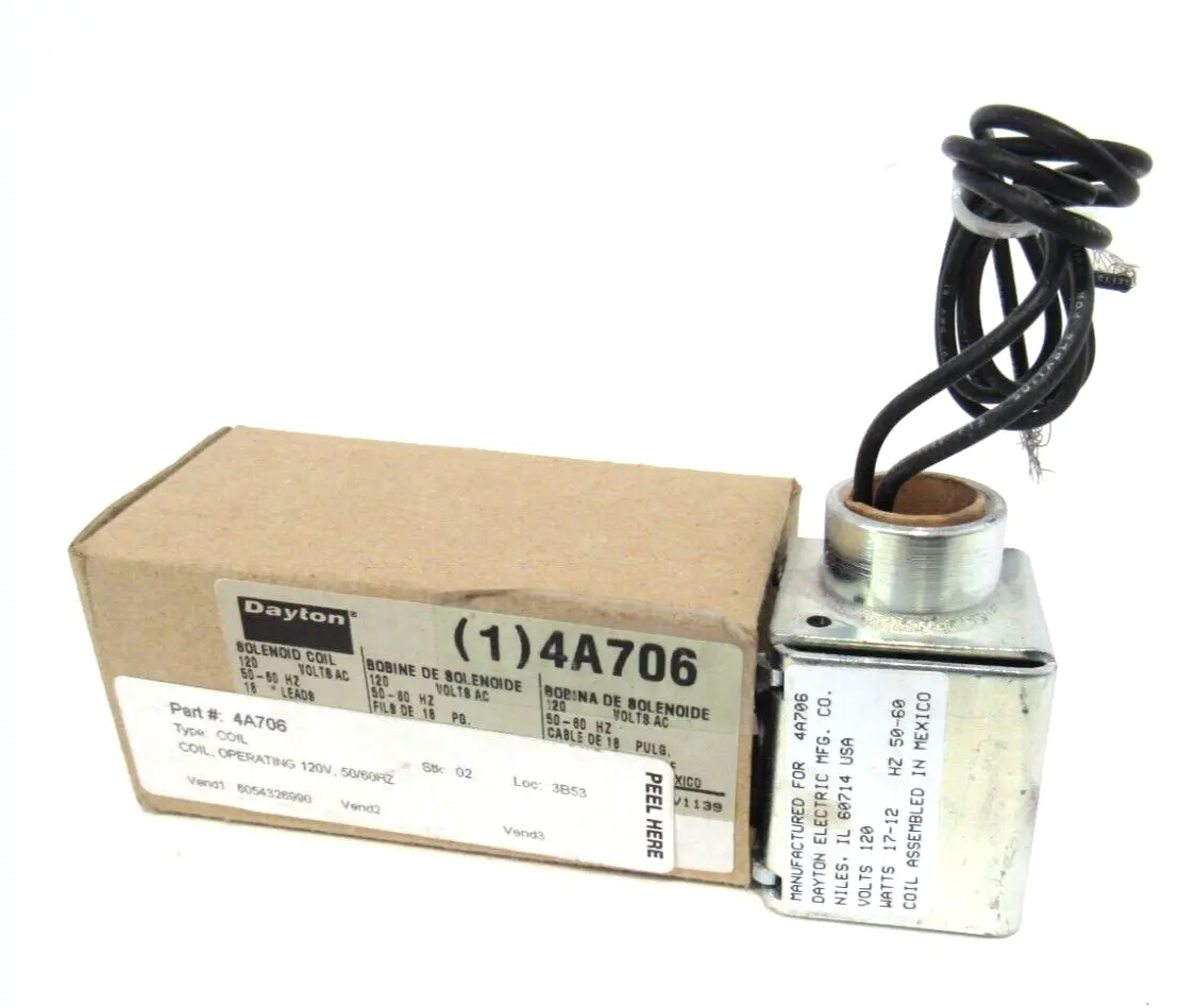 NEW DAYTON 4A706 SOLENOID COIL