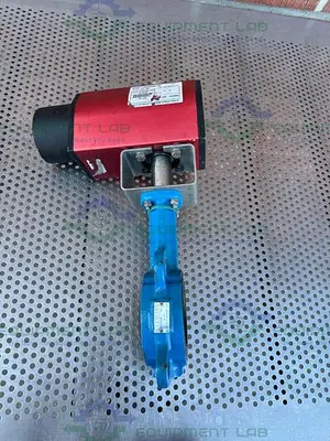 USED AXEL LARSSON AL77 230-SR ACTUATOR W/ AXEL LARSSON AL 42 DN 065 BUTTERFLY VALVE