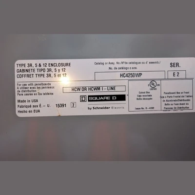 Square D 600 Amp I-Line Panelboard