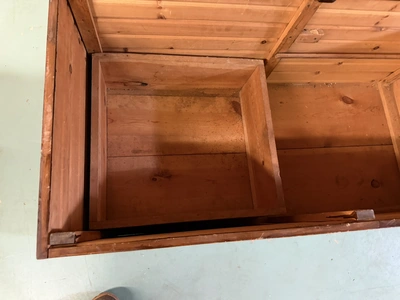 (1) cedar chest, 49.5" x 24" deep x 24" tall.