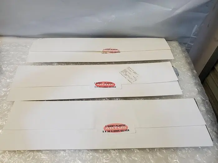 ARTUS PLASTIC SHEET SILVER 5X20X.0015