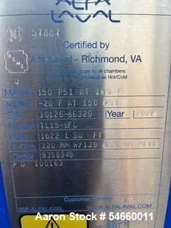 Used ALFA LAVAL TL15-BFG Heat Exchangers Illinois US | Aaron Equipment #1454424