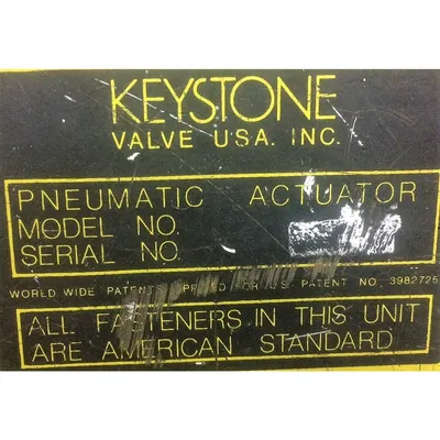 Used 12" 316 Stainless Steel Keystone Butterfly Valve