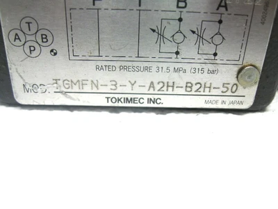 Used TOKIMEC TGMFN-3-Y-A2H-B2H-50 Valves/Fittings | Industrial Parts R Us Inc. #381410