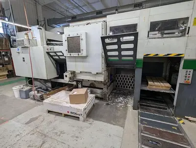 USED 1993 BOBST SP 103-ER DIE CUTTER WITH BLANKING