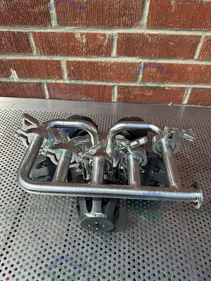 USED 5 ITT PURE FLO ADVANTAGE STAINLESS STEEL DIAPHRAGM VALVE W/ 1" SANITARY FITTING