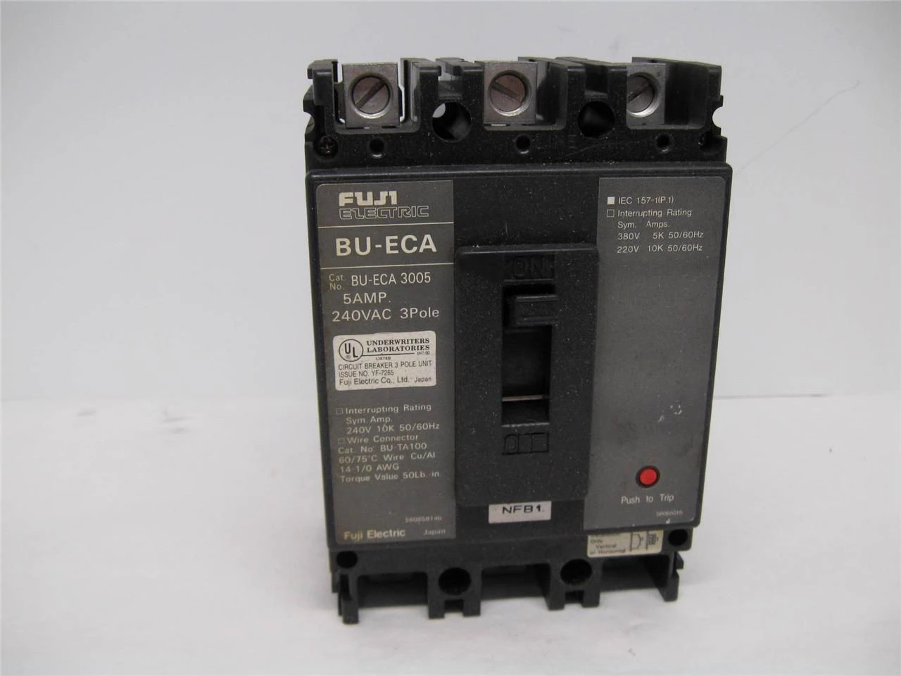 USED FUJI ELECTRIC BU-ECA 3005